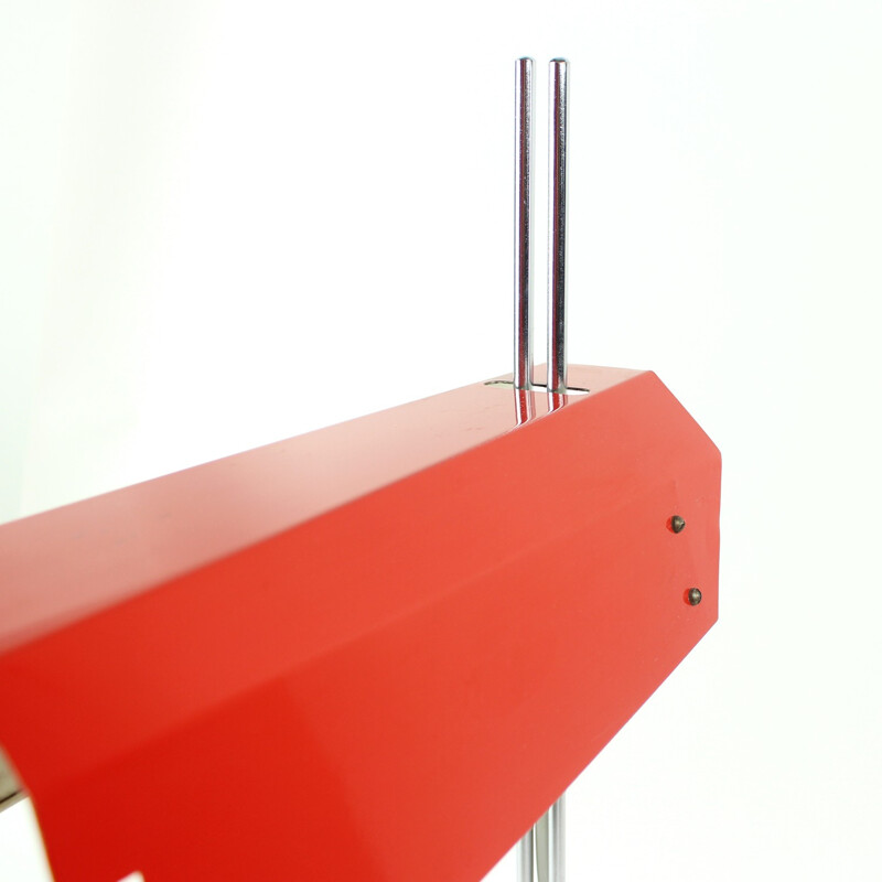 Red Table Lamp by Josef Hurka for Lidokov  - 1960s