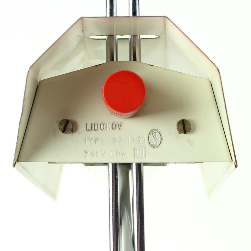 Red Table Lamp by Josef Hurka for Lidokov  - 1960s