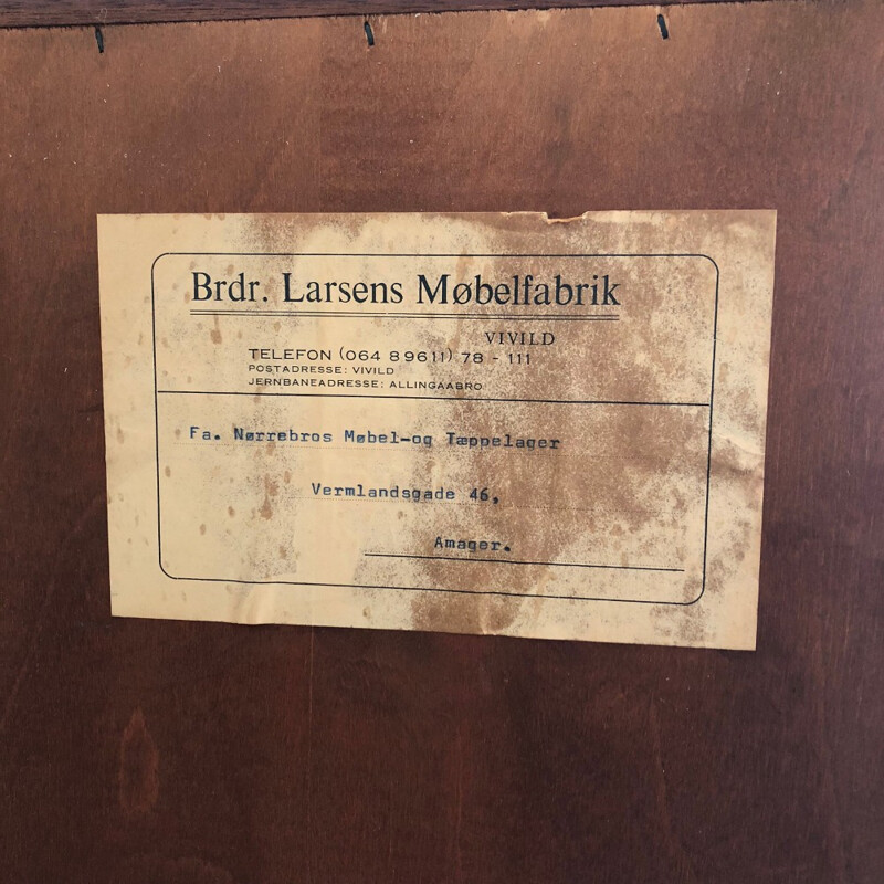 Vintage Bookcase by Larsen for Mobelfabrik- 1950s
