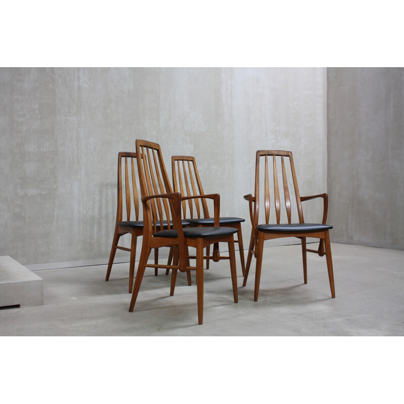 Set of 4 Eva Dining Chairs by Niels Kofoed for Koefoeds Møbelfabrik - 1960s