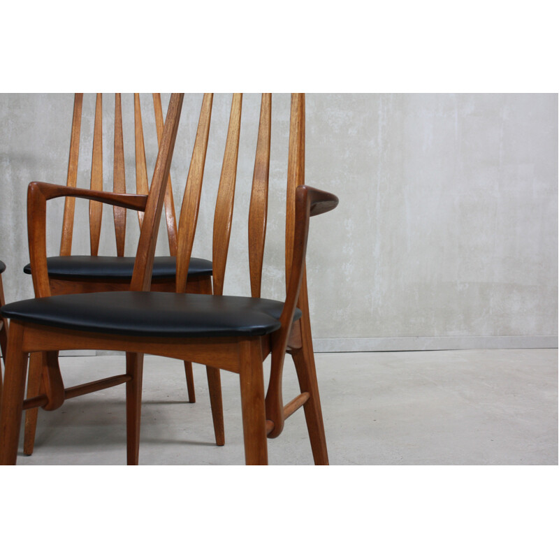 Set of 4 Eva Dining Chairs by Niels Kofoed for Koefoeds Møbelfabrik - 1960s