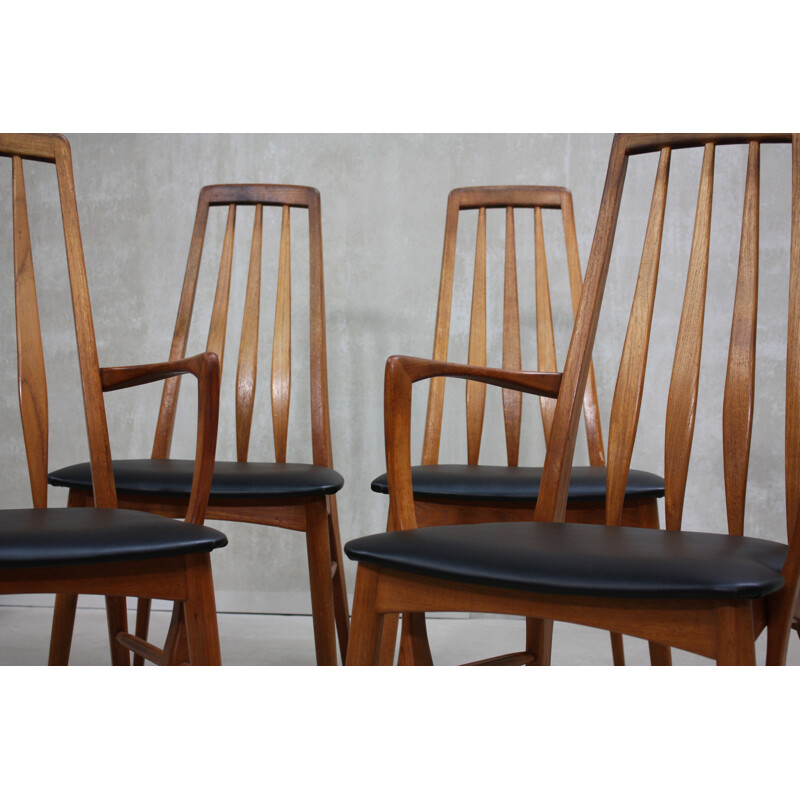 Set of 4 Eva Dining Chairs by Niels Kofoed for Koefoeds Møbelfabrik - 1960s