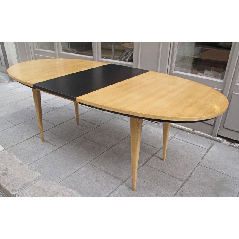 Ash and Formica table by Charles Ramos - 1950s 