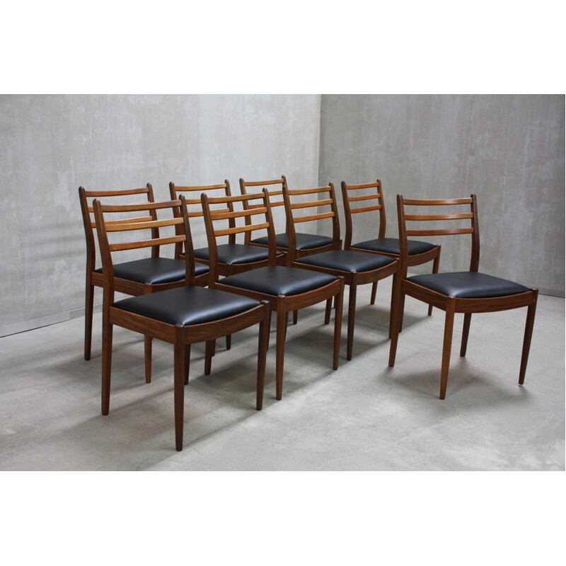 Set of 8 teak dining chairs by G-Plan - 1960s