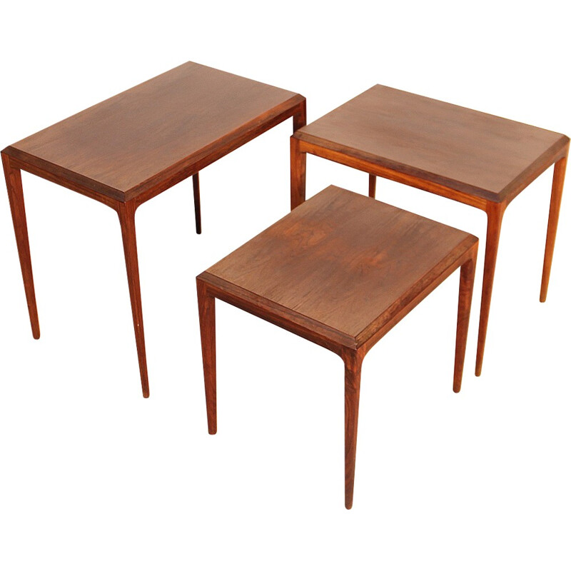 Nesting tables by Johannes Andersen for Silkeborg - 1960s