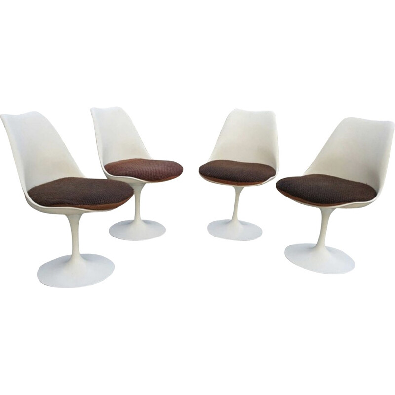 Set of 4 Tulip chairs by Eero Saarinen for Knoll - 1977