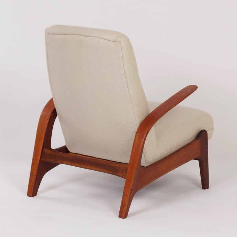 White Vintage ArmChair by R.Rastad for Gimson & Slater - 1960s