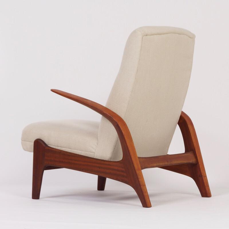 White Vintage ArmChair by R.Rastad for Gimson & Slater - 1960s