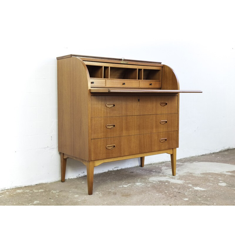 Danish vintage secretary in teak - 1960s