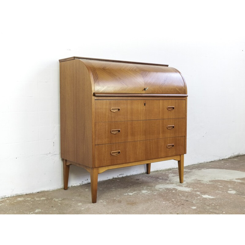 Danish vintage secretary in teak - 1960s