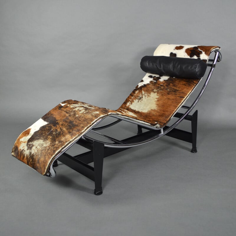 Le Corbusier LC4 long chair with 3 hair colours- 1960s