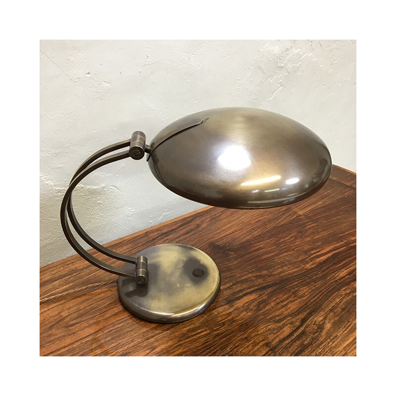 Solid Brass Desk Lamp by Hillebrand - 1960s