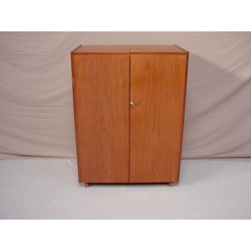 Bureau box vintage en bois - 1970