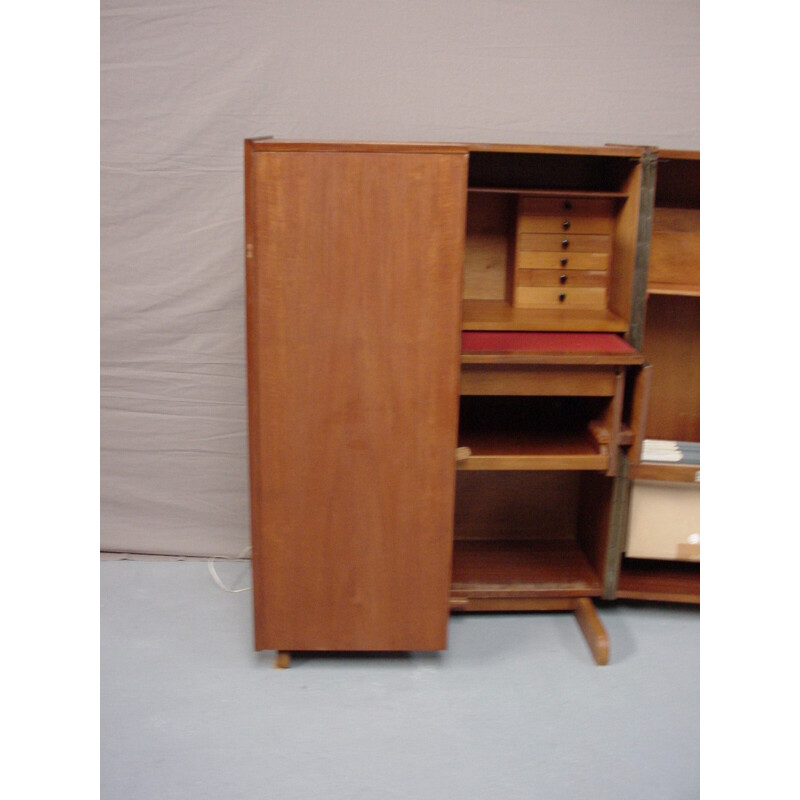 Vintage office box in wood - 1970s