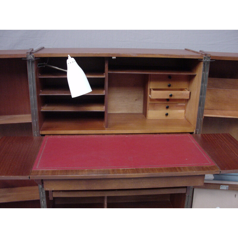 Bureau box vintage en bois - 1970