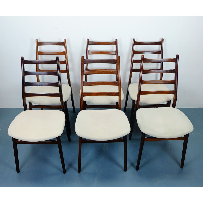 Set of 6 rosewood chairs Casala - 1960s