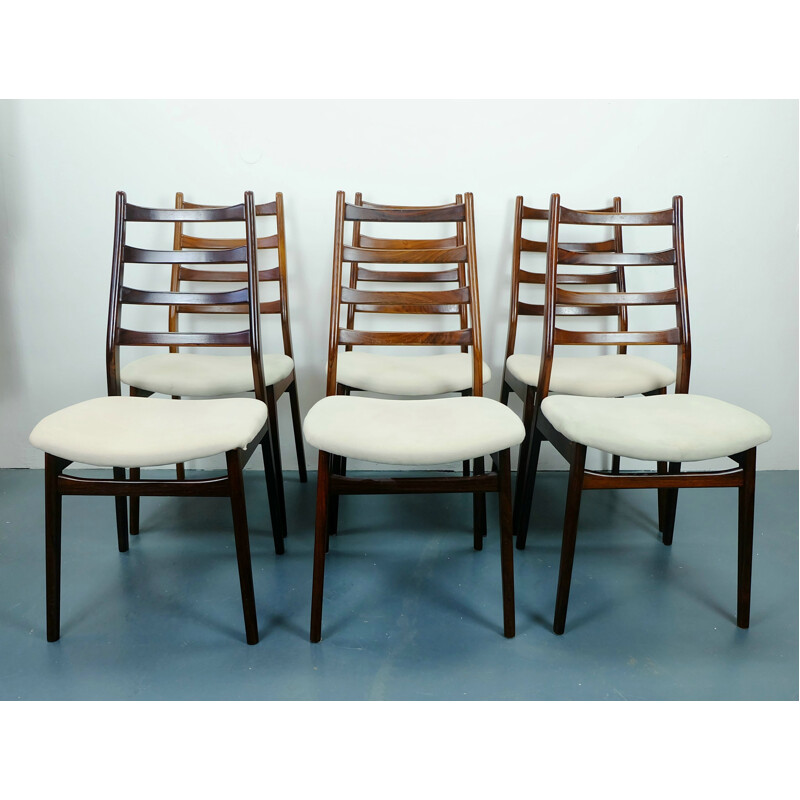 Set of 6 rosewood chairs Casala - 1960s