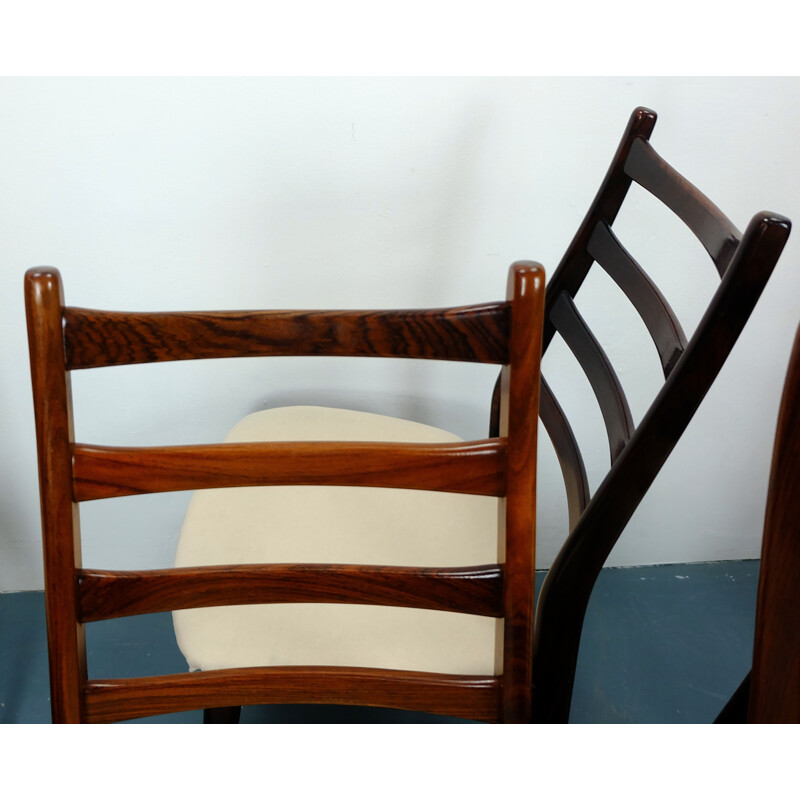 Set of 6 rosewood chairs Casala - 1960s