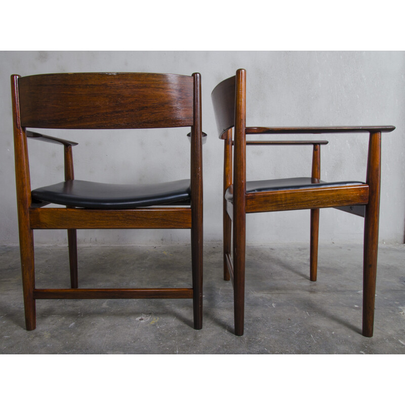 Set of 4 rosewood dining chairs by Arne Vodder for Sibast Furniture, Denmark 1960