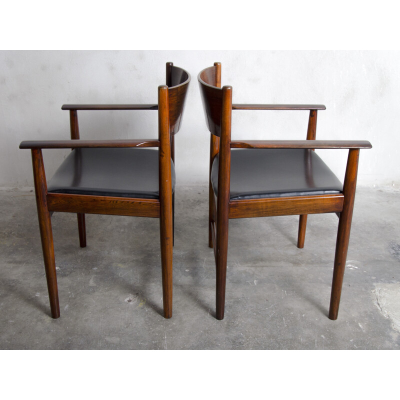 Set of 4 rosewood dining chairs by Arne Vodder for Sibast Furniture, Denmark 1960