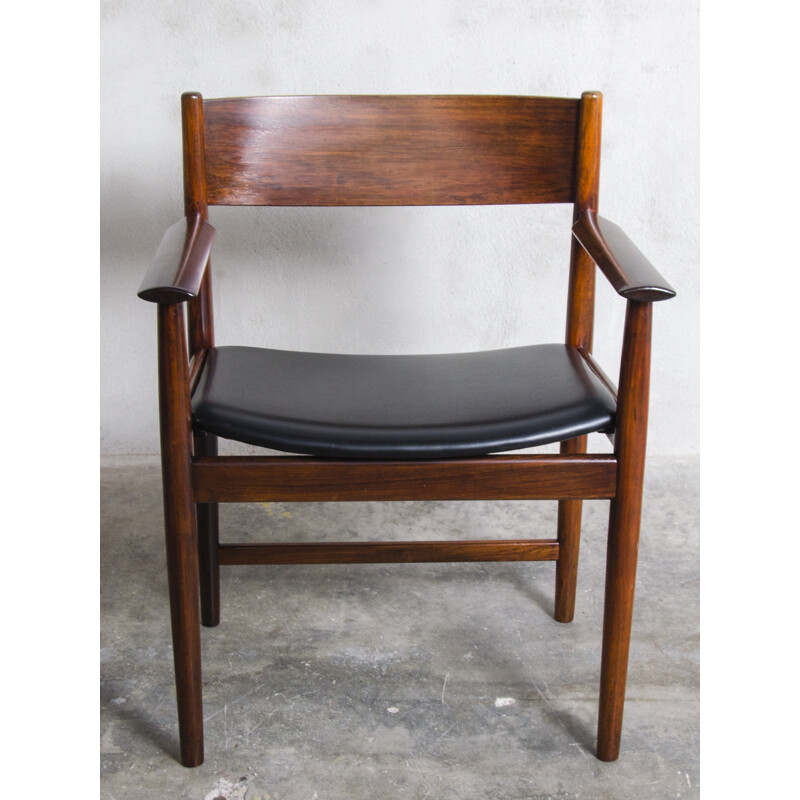 Juego de 4 sillas de comedor de palisandro de Arne Vodder para Sibast Furniture, Dinamarca 1960