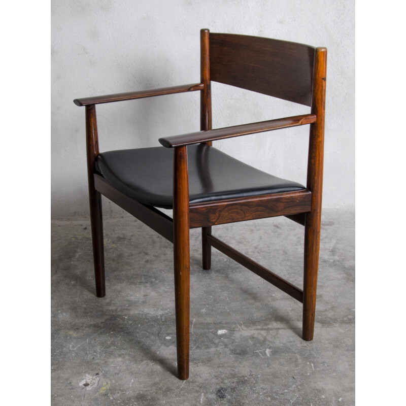 Juego de 4 sillas de comedor de palisandro de Arne Vodder para Sibast Furniture, Dinamarca 1960