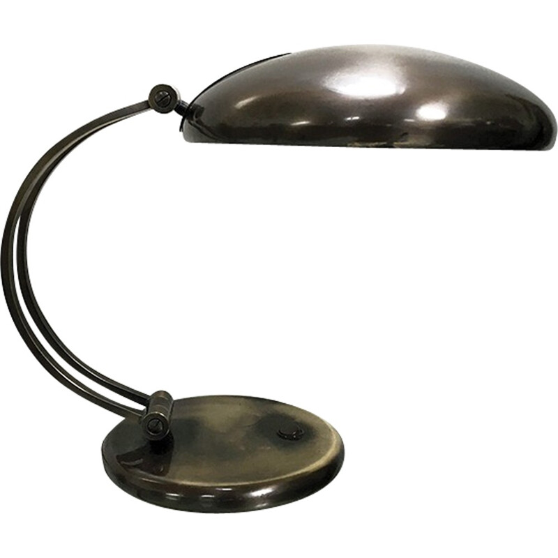 Solid Brass Desk Lamp by Hillebrand - 1960s