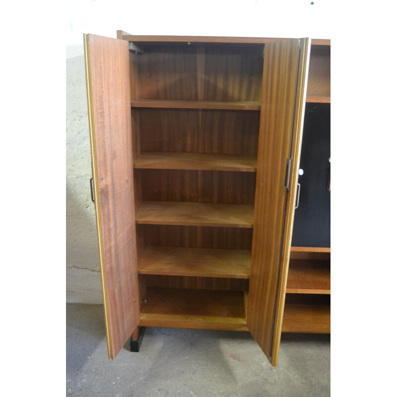 Solid oakwood cabinet, Claude VASSAL - 1950s