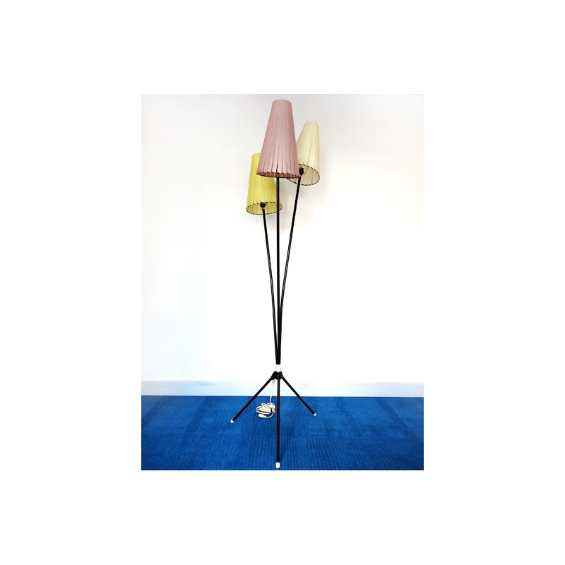 Vintage tripod floor lamp - 1950s