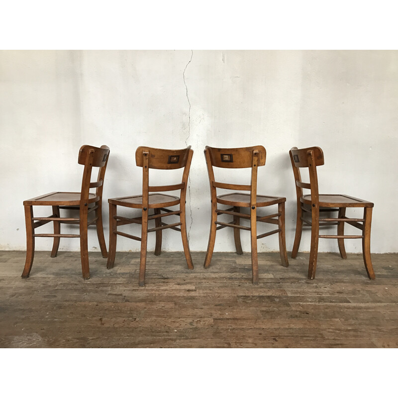 Set of 180 wooden chairs - 1950s