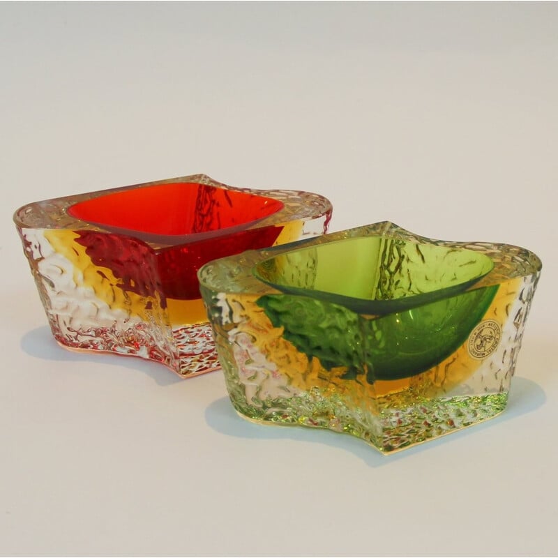 Paire de bols en verre Murano - 1960