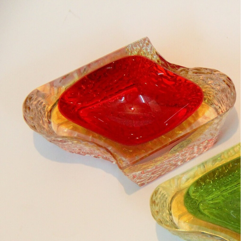 Pair of bowls in Murano Glass - 1960s