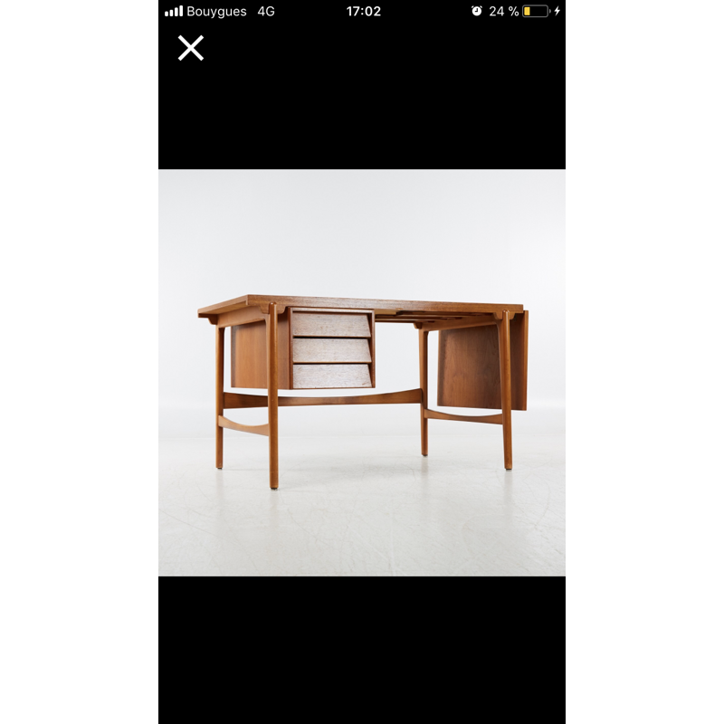 Danish vintage desk in wood - 1970s