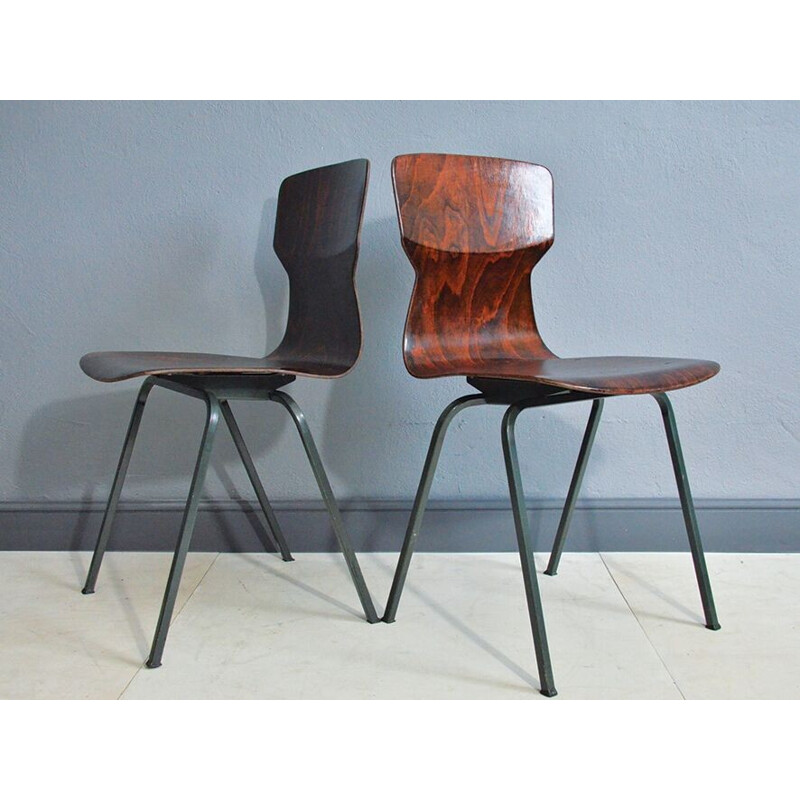Set of 4 vintage chairs in rosewood - 1960s