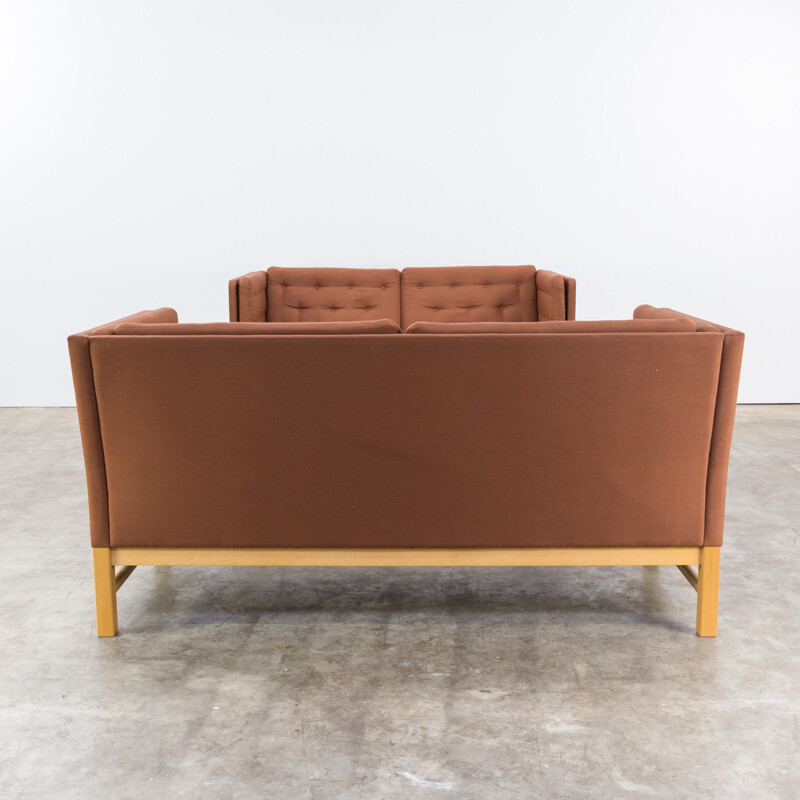 Set of 2 earth color sofa by Erik Ole Jørgensen  - 1970s