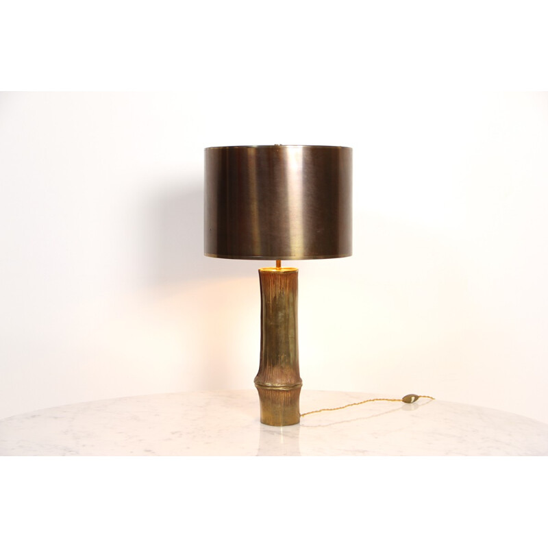 Bamboo Lamp by Maison Charles Edition - 1960s
