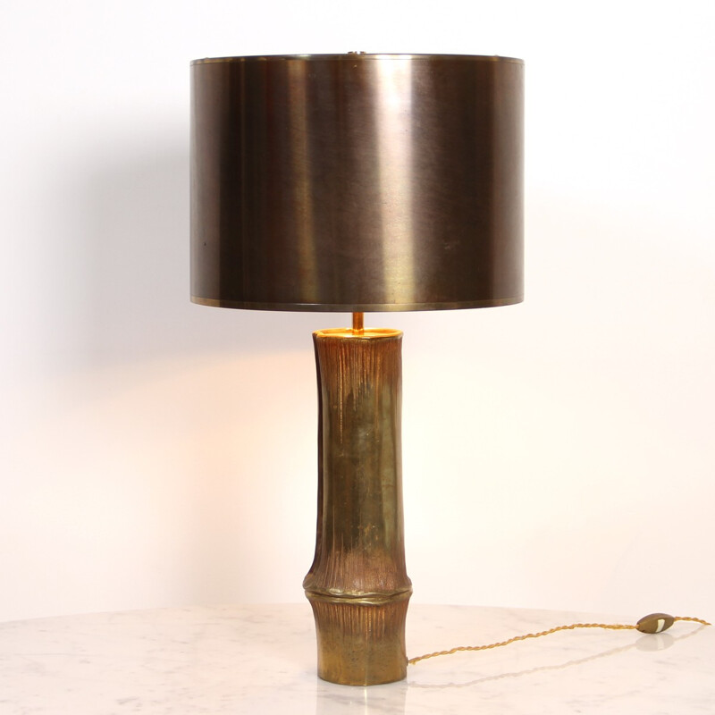 Bamboo Lamp by Maison Charles Edition - 1960s