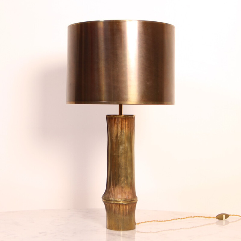 Bamboo Lamp by Maison Charles Edition - 1960s