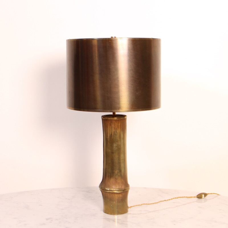 Bamboo Lamp by Maison Charles Edition - 1960s