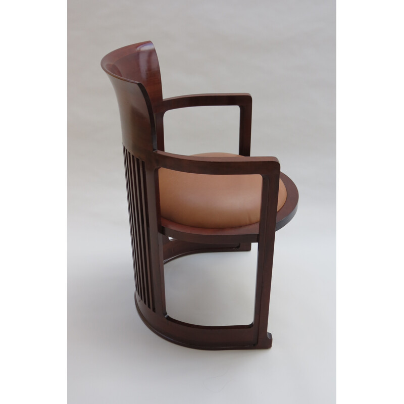 "Barrel Taliesin" chair by Frank Lloyd Wright for Cassina - 1986