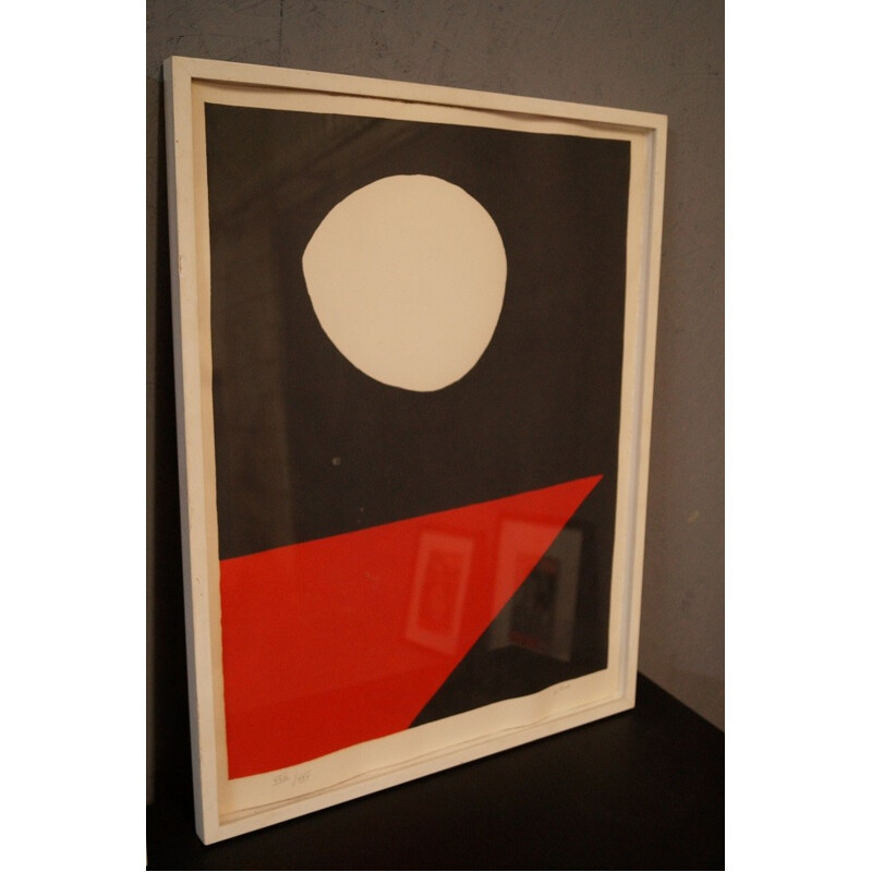 Lithograph triptych by Emile Gilioli - 1960s