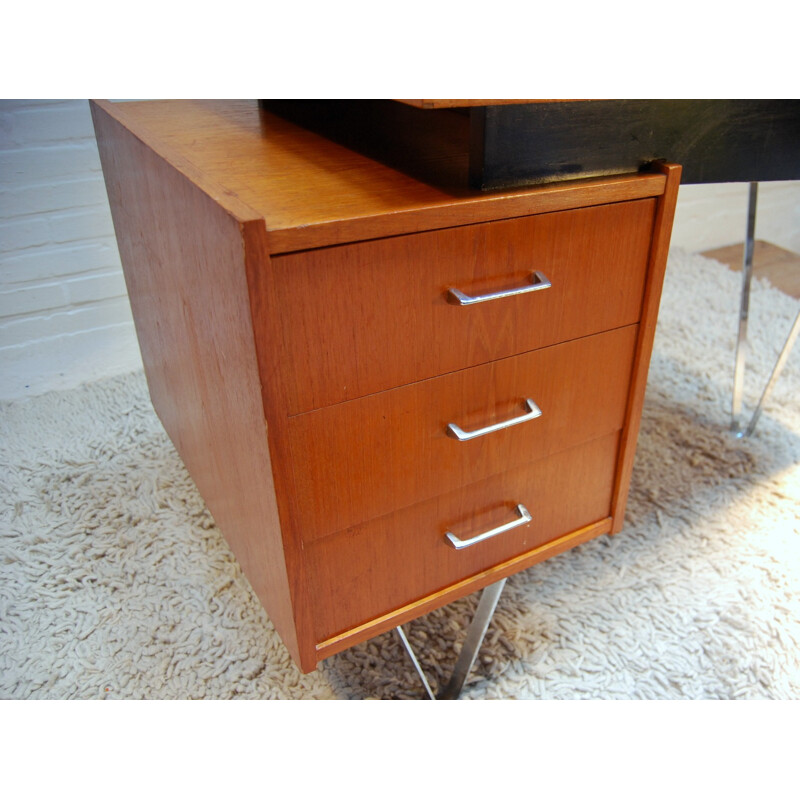 Desk in teak, Cees BRAAKMAN - 1950s