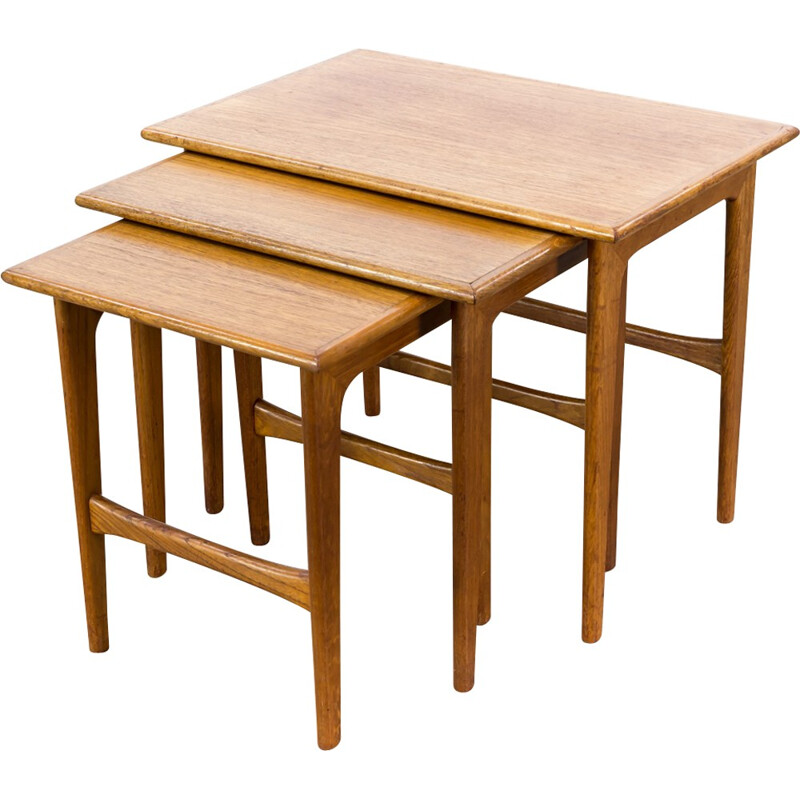 Vintage dutch nesting tables for Mahjongg Alkmaar - 1960s