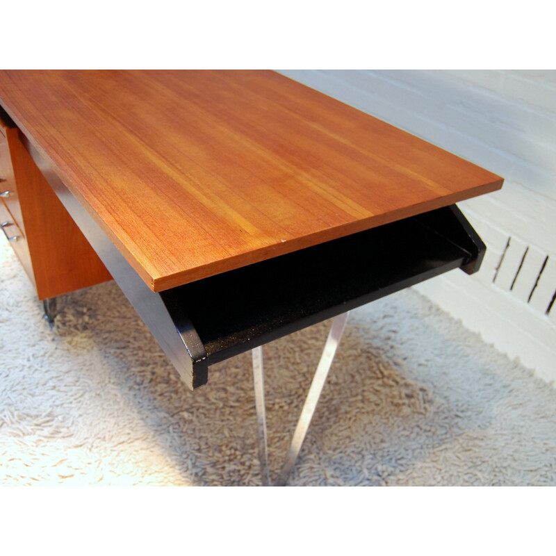 Desk in teak, Cees BRAAKMAN - 1950s