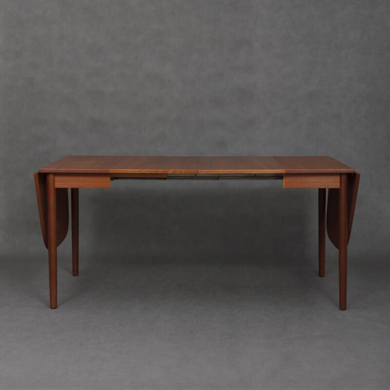 Vintage teak extendable table by C.J. Rosengaarden - 1960s