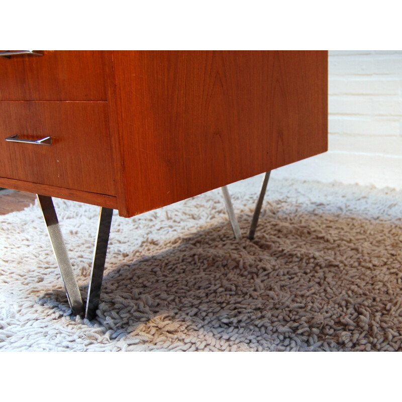 Desk in teak, Cees BRAAKMAN - 1950s