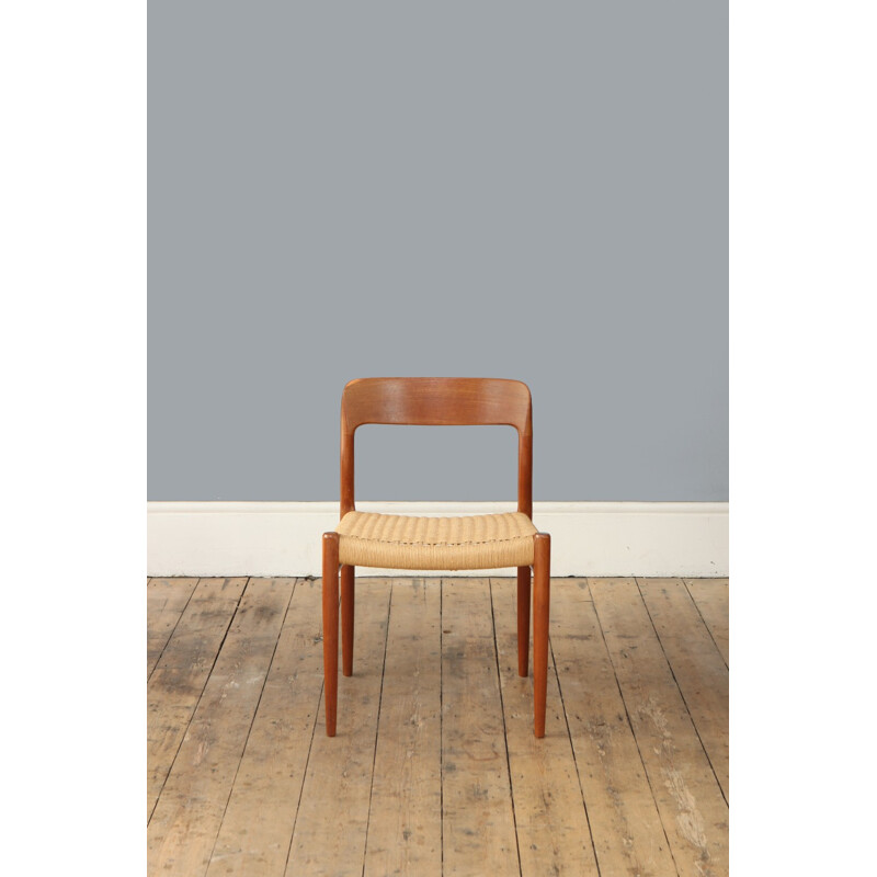 Set of 4 Niels O. Møller Model 75 Dining Chairs - 1960s