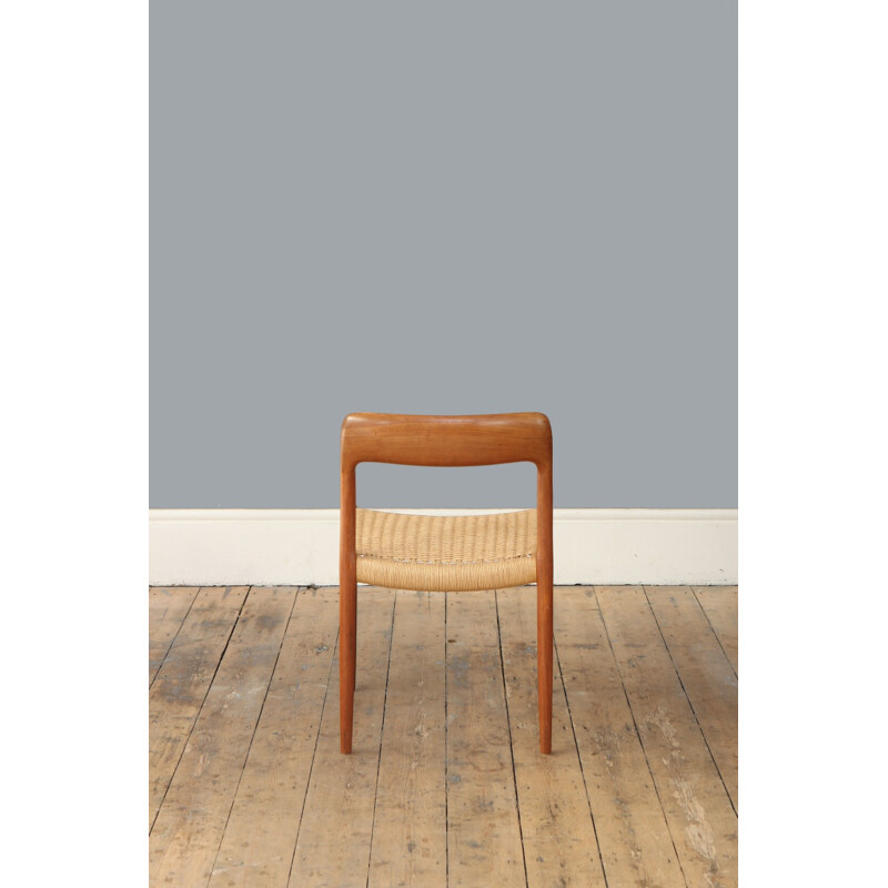 Suite de 4 chaises à repas de Niels O. Møller modèle 75 - 1960