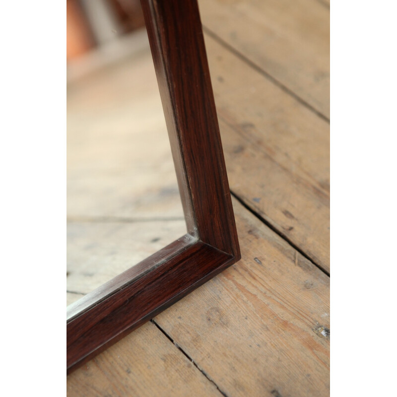 Vintage Danish Rosewood Mirror - 1950s