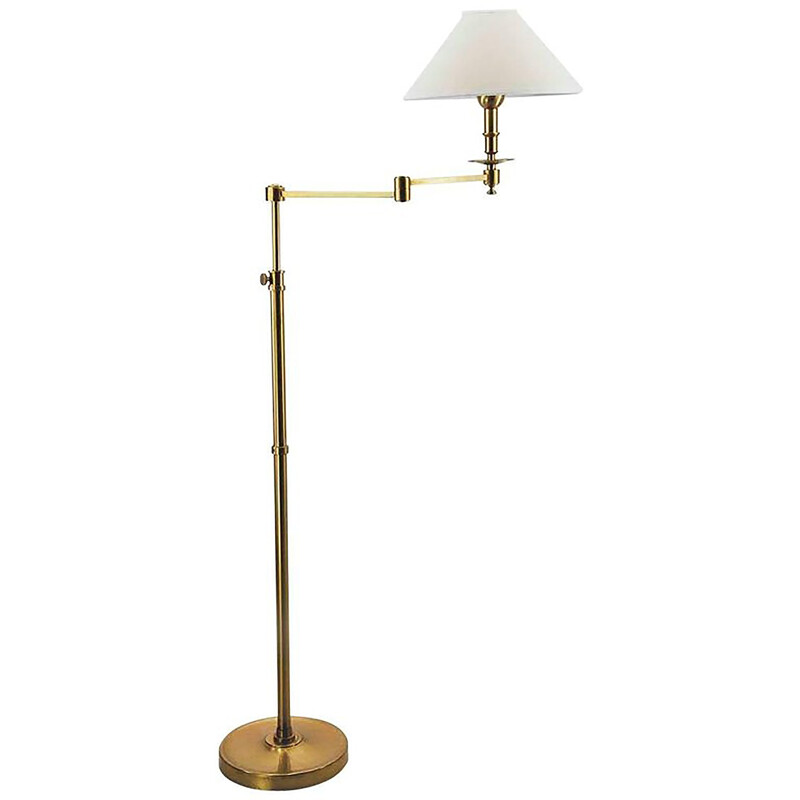 Vintage French Adjustable Arm Floor Lamp in Brass - 1950s